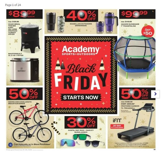 Academy Black Friday 2022 Friday Page 1