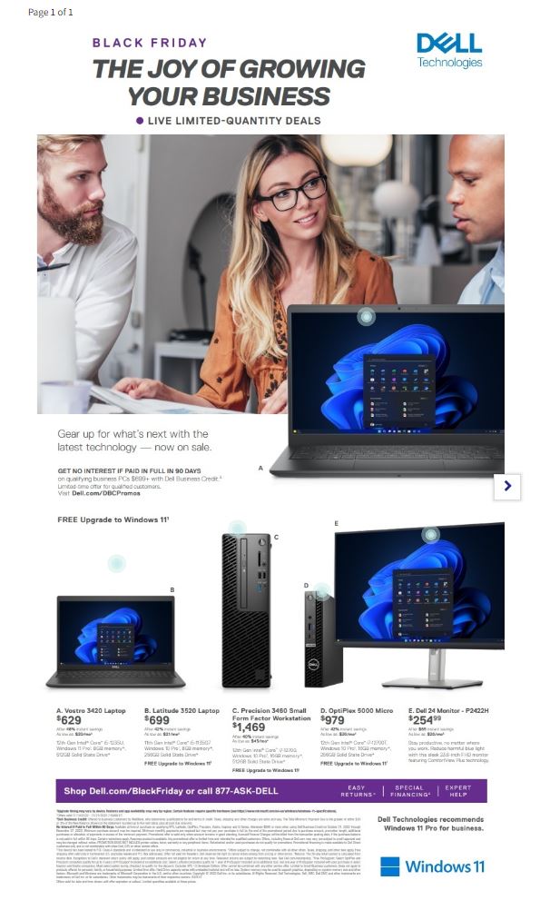 Dell Black Friday 2022 Friday Page 1