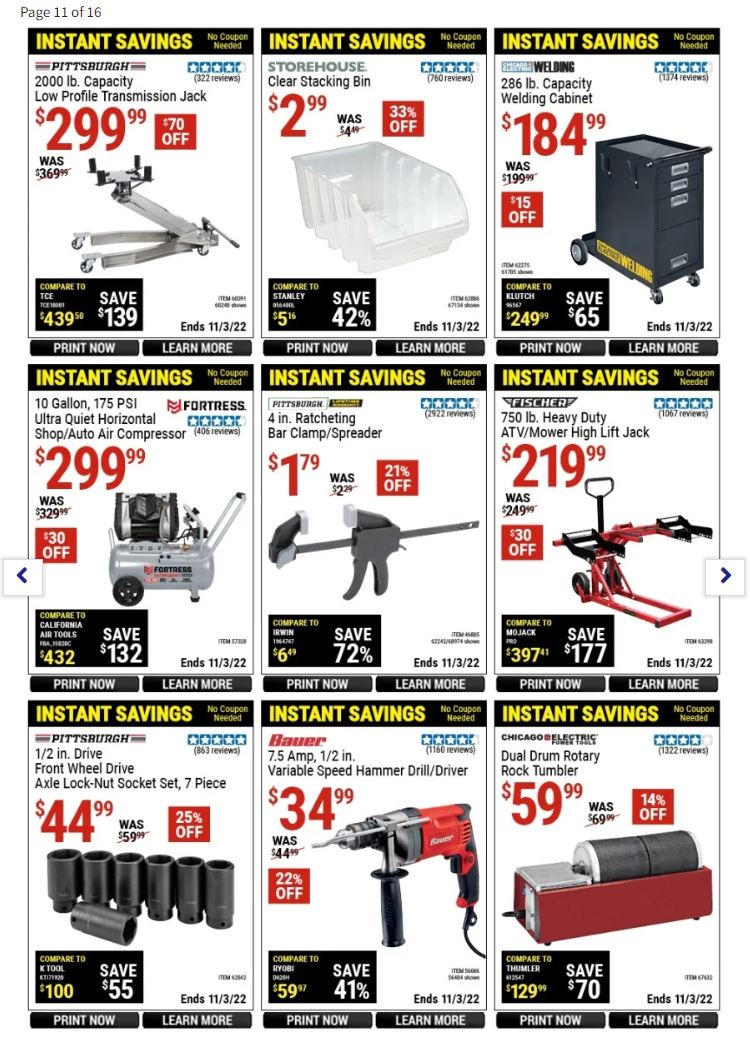 Harbor Freight Pre Black Friday 2022 Page 11
