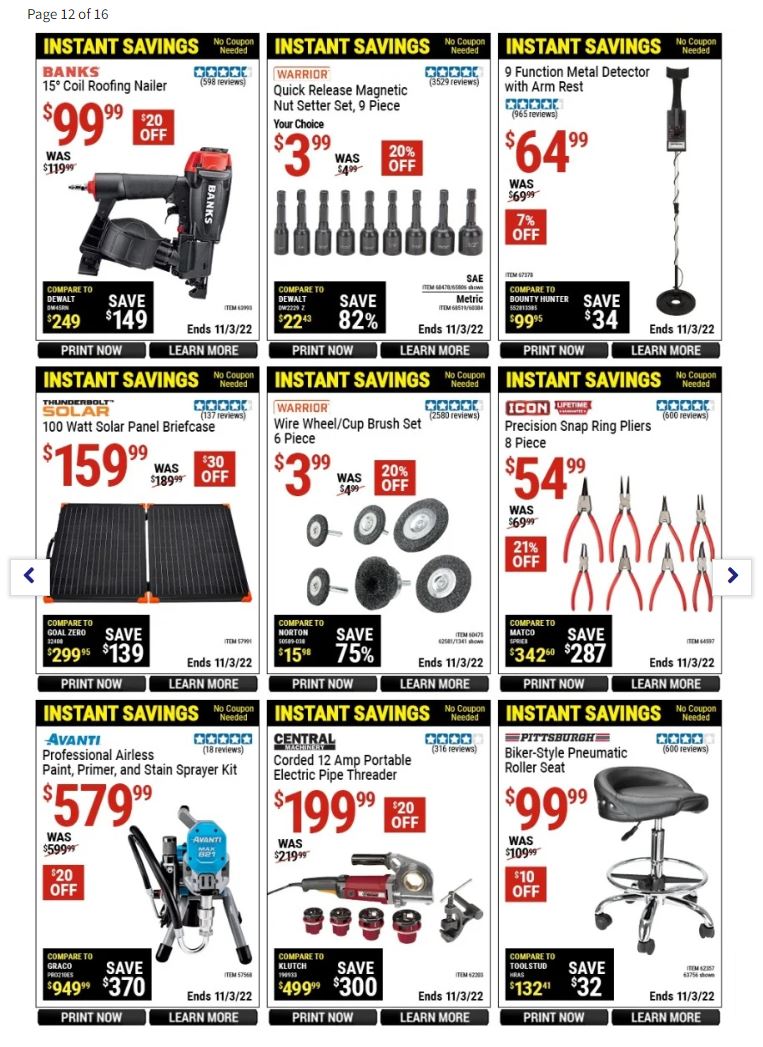 Harbor Freight Pre Black Friday 2022 Page 12