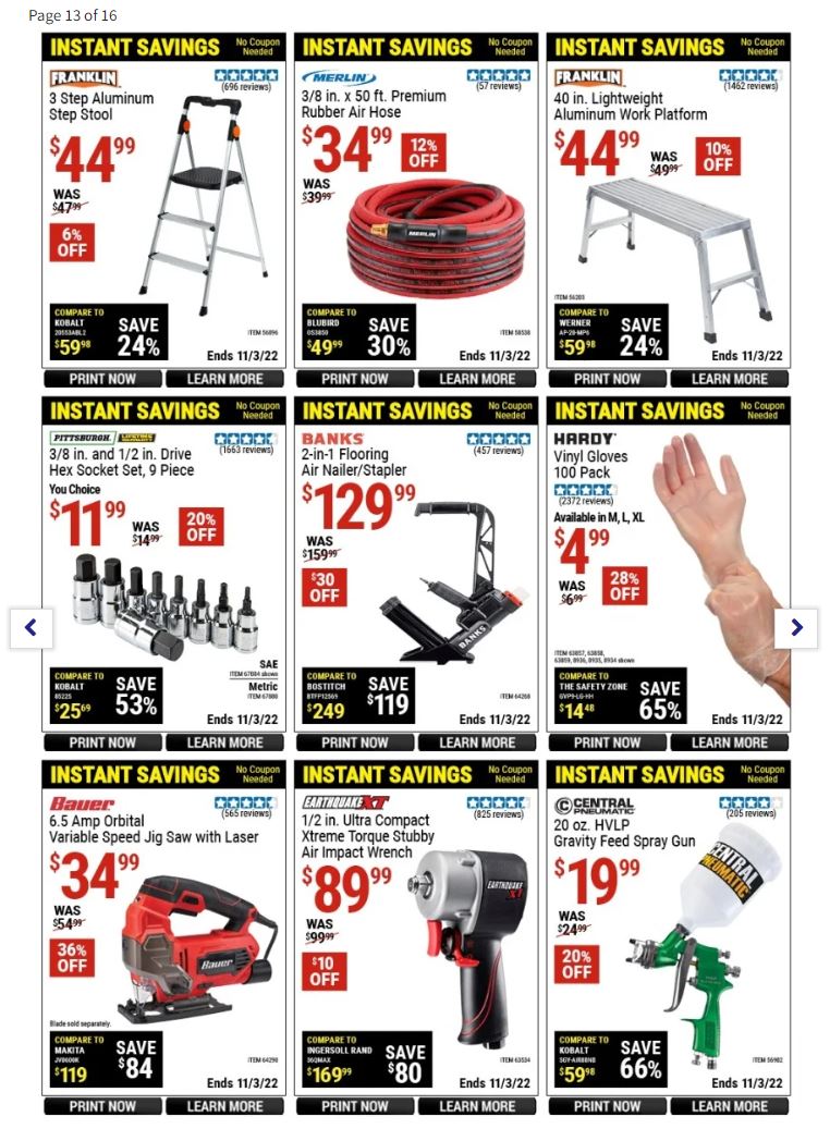 Harbor Freight Pre Black Friday 2022 Page 13