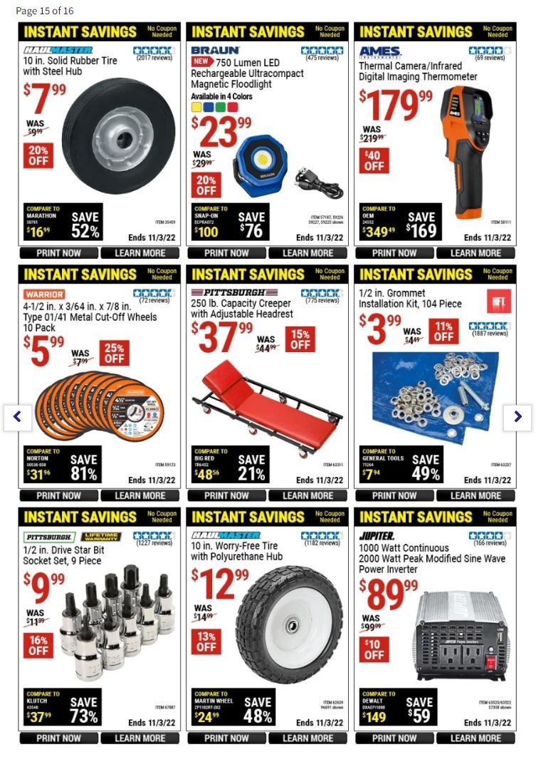 Harbor Freight Pre Black Friday 2022 Page 15