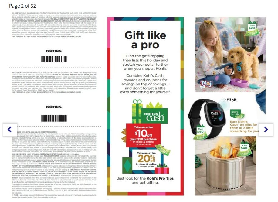 Kohls 2022 Gift Guide Page 2
