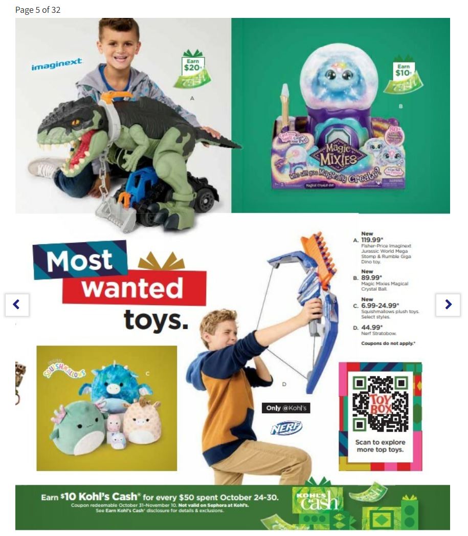 Kohl's Excludes Toys from Promotional Discounts & Coupons