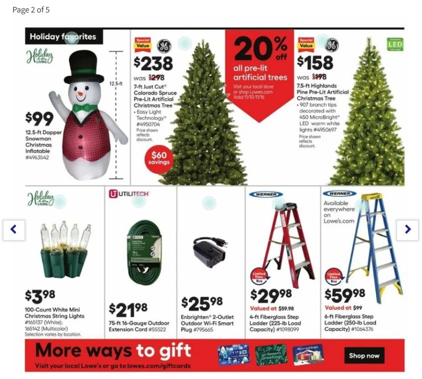 Lowes Pre-Black Friday 2022 Friday Page 2
