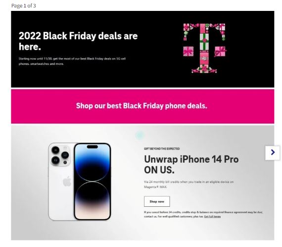 TMobile Black Friday 2022 Friday Page 1