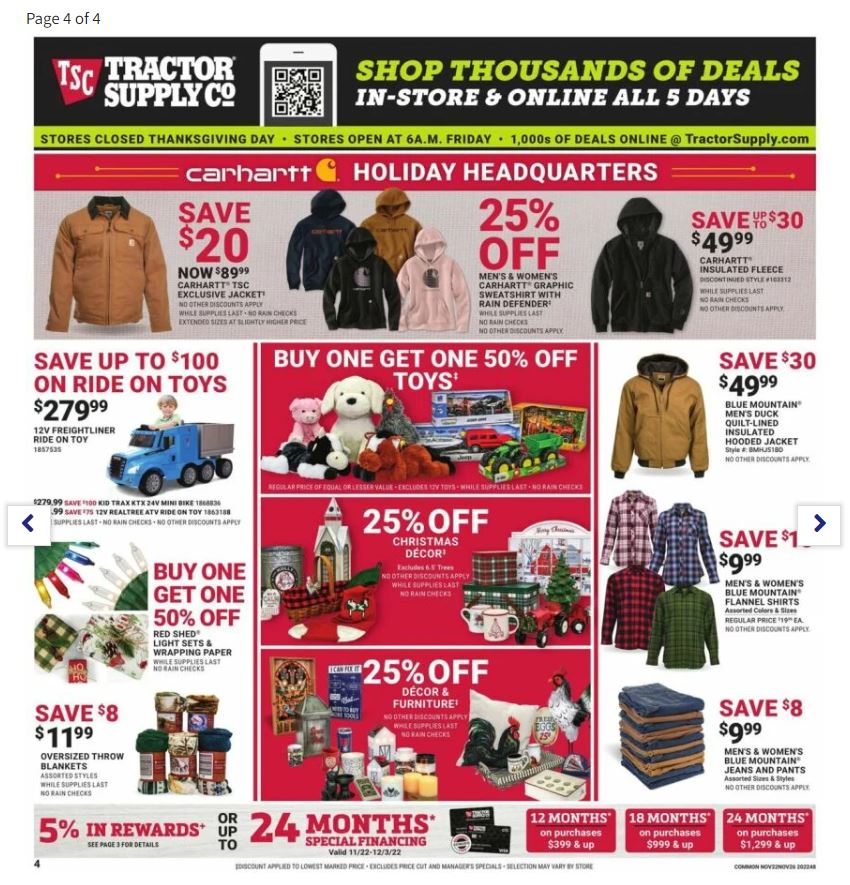 Tractor Supply Company Black Friday 2022 Friday Page 4