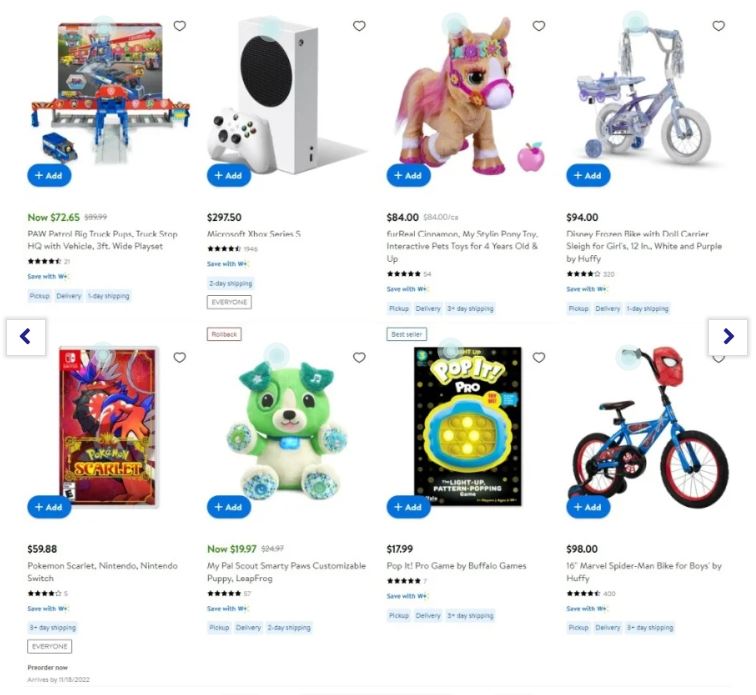Walmart Toy Book 2022 Page 2