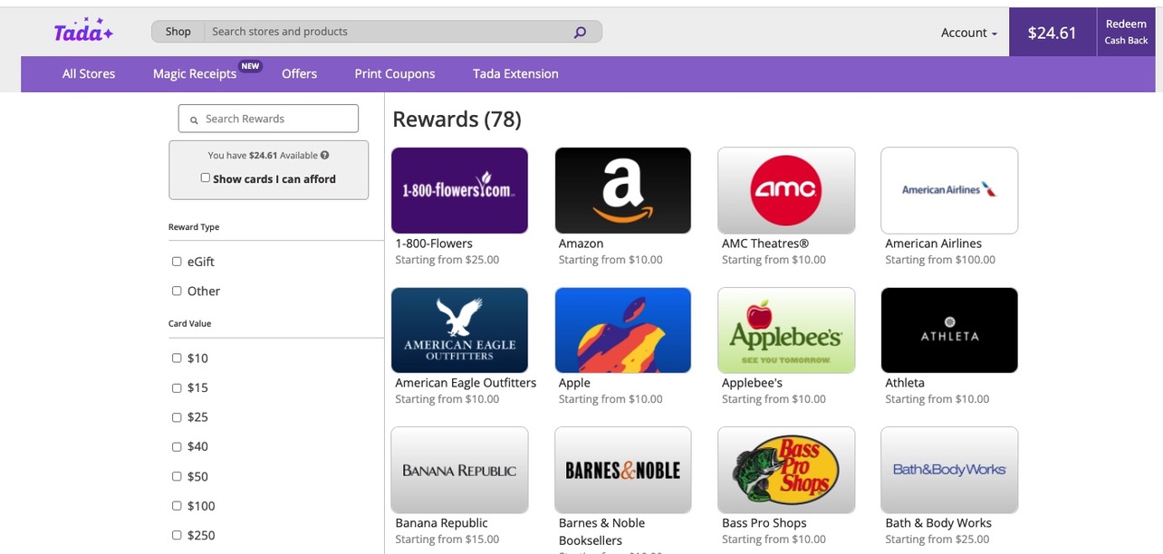 Tada How to Earn Your First 40 on this New Cash Back Shopping App