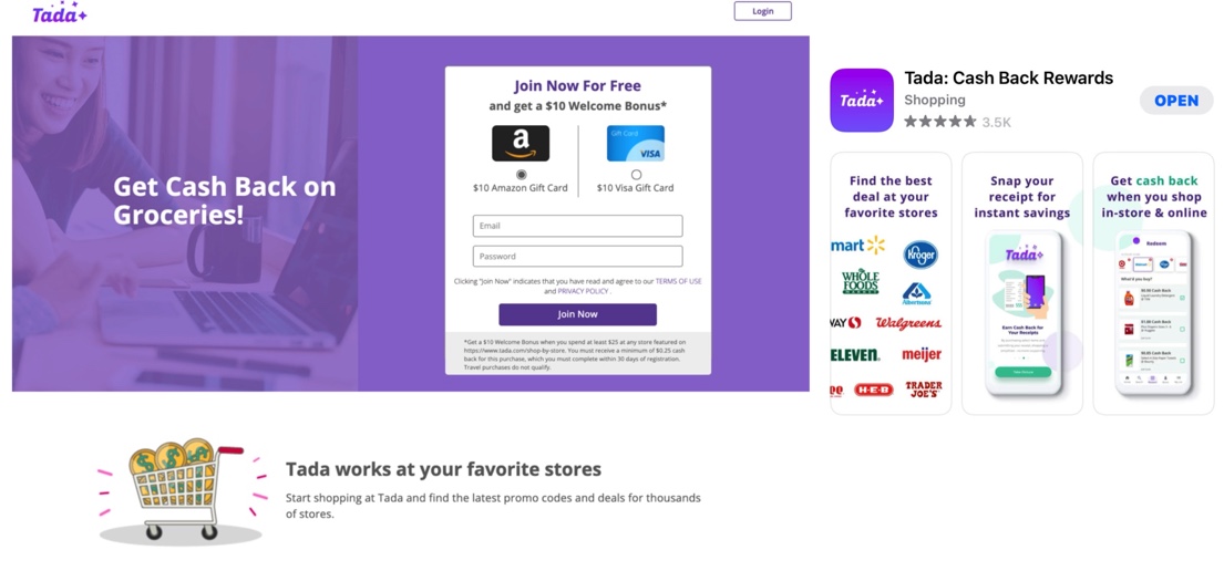 Tada How to Earn Your First 40 on this New Cash Back Shopping App
