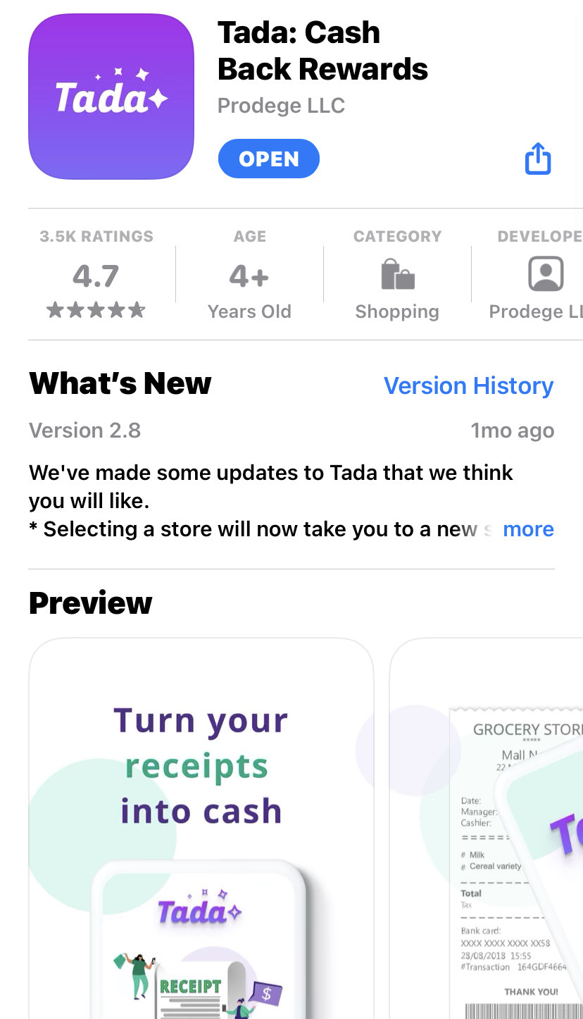 Tada How to Earn Your First 40 on this New Cash Back Shopping App