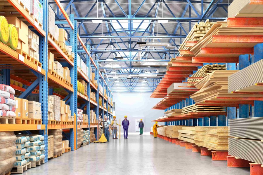 image of Warehouse with variety of timber